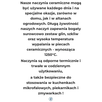FILIŻANKA DO ESPRESSO 100ml/ Ceramika Artystyczna Bolesławiec / 244 / U5179 / Gatunek 1